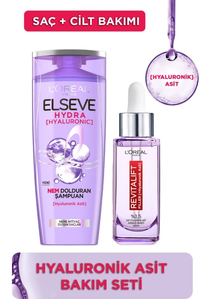 Hyaluronic Şampuan + Revitalift Filler Serum Bakım Seti