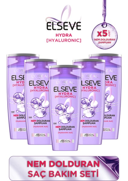 5'li Elseve Hyaluronic Şampuan Seti