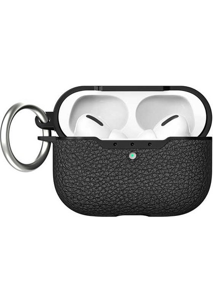 Apple Airpods Pro 2. Nesil ile uyumlu Kılıf Deri Tarzı Silikon Case 03 Hoparlör Deliklikleri Açık fırsatları