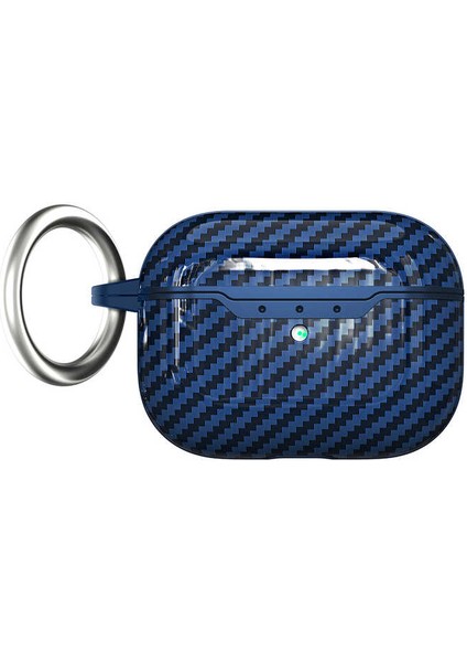 Apple Airpods Pro 2 Kılıf Silikon Karbon Kılıf 04 Hoparlör Deliklikleri Açık