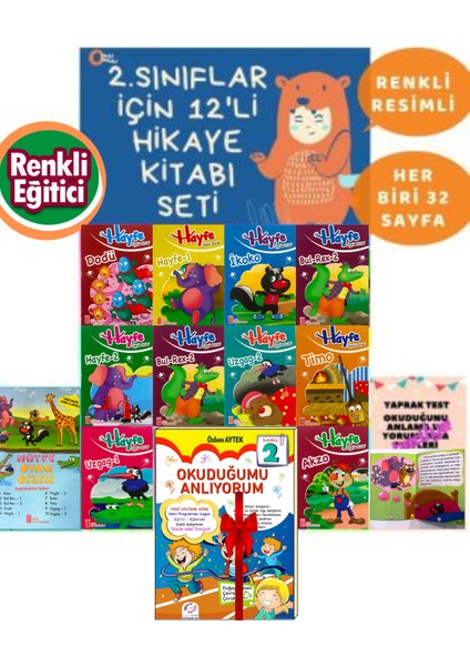 2. Sınıf Öğrencileri Için Okuma Kitabı Hikaye Seti Okuma Anlama Geliştirme Harry Tonguç (Ciltli)