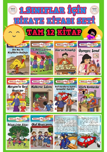 1.ve 2. Sınıflar Için Okumayı Sevdiren ve Geliştiren Hikaye Seti 2 (Ciltli)