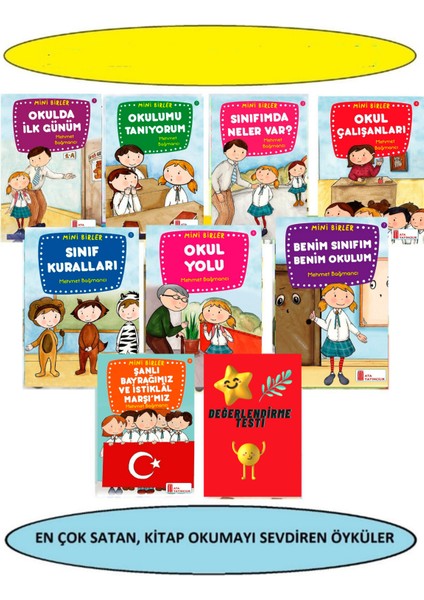 1. Sınıflar En Güzel Öykü Dizisi (8 Kitap)+Değerlendirme Soru Kitapçığı (Ciltli)