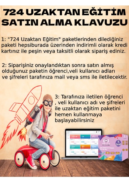 724 Uzaktan Eğitim 5. Sınıf Paketi