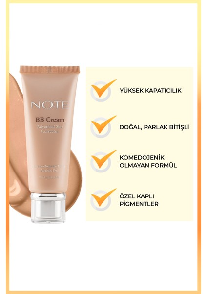 BB Cream Nemlendirici Etkili Doğal Kapatıcı SPF 15 BB Krem 501