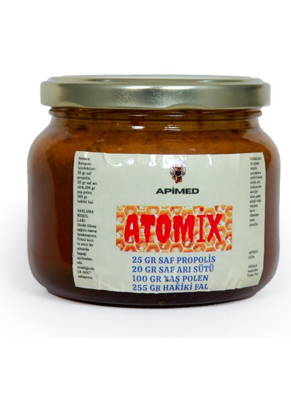 Atomix Şifa Macunu Arısütü+Propolis+Yaşpolen+Bal+Perga 400 gr