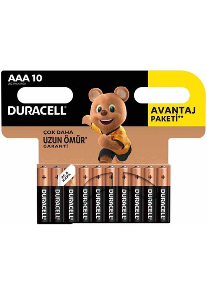 Duracell 10LU Aaa Ince Kalem Pil