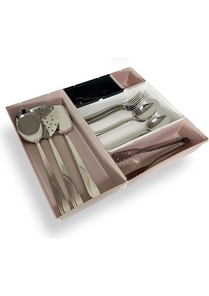 Buffer® 5 Parça Plastik Derin Çekmece Içi Modüler Düzenleyici Organizer Tepsi Set