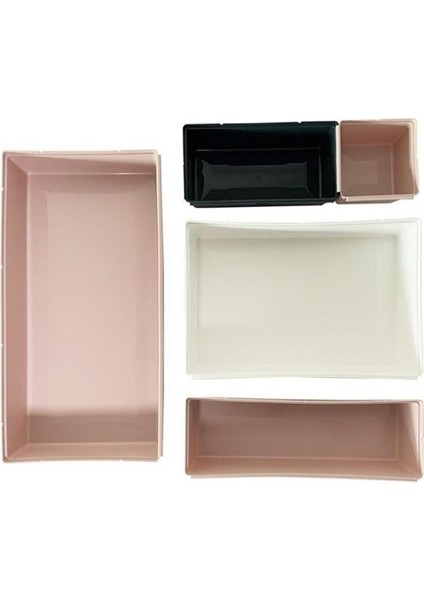 Buffer® 5 Parça Plastik Derin Çekmece Içi Modüler Düzenleyici Organizer Tepsi Set