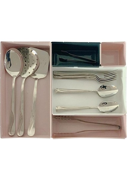 Buffer® 5 Parça Plastik Derin Çekmece Içi Modüler Düzenleyici Organizer Tepsi Set