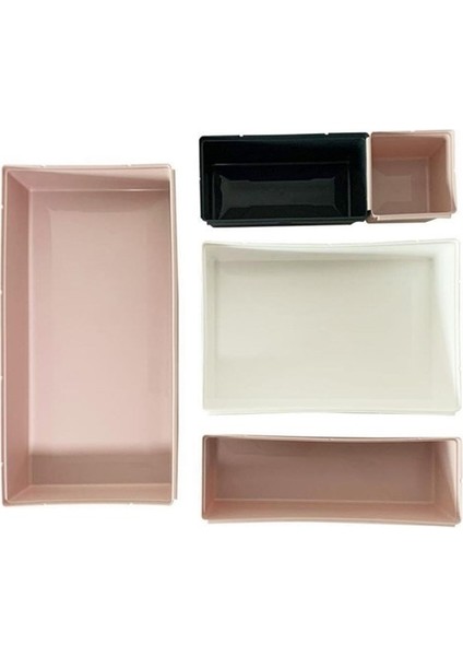 Buffer® 5 Parça Plastik Derin Çekmece Içi Modüler Düzenleyici Organizer Tepsi Set