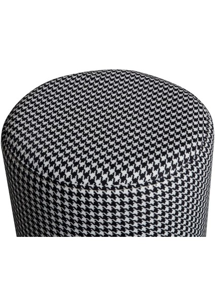 Kazayağı Desenli Gri Silindir Puf modelleri