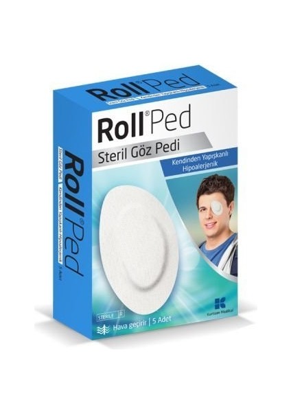 Roll Ped Hipoallerjenik Steril Göz Pedi 5 Adet