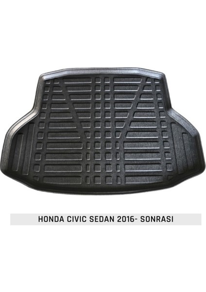 Honda Cıvıc Sedan 2016-2020 3D Kauçuk Bagaj Havuzu