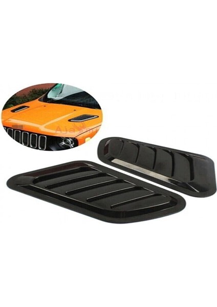 Oto Piano Black Kaput Üstü Havalandırma Izgara Kaput Üstü Body Kit