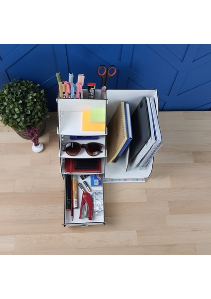 Focus Hexa Çekmeceli A4 Evrak Rafı Masaüstü Organizer
