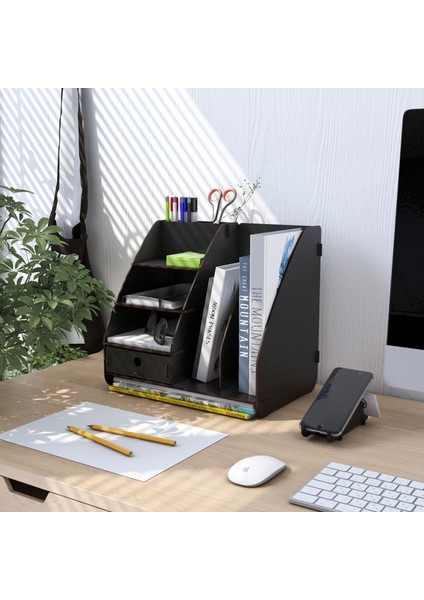 Focus Modest Çekmeceli A4 Evrak Rafı Masaüstü Organizer