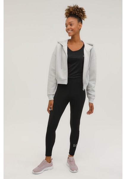 W-SDK241 Rachel Full Zip Gri Kadin Eşofman Üstü modelleri