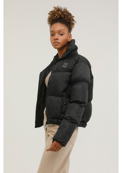 W-SN38 Candy Coat 2pr Siyah Kadın Kısa Kaban