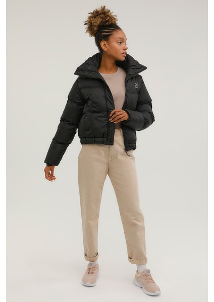 W-SN38 Candy Coat 2pr Siyah Kadın Kısa Kaban