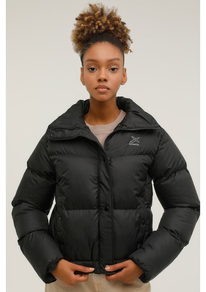 W-SN38 Candy Coat 2pr Siyah Kadın Kısa Kaban