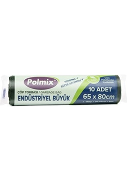 Endüstriyel Büyük Çöp Torbası 10 Rulo