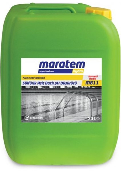 ECZACIBAŞI - Maratem M811 Sülfürik Asit Bazlı Ph Düşürücü - 20 L-26KG