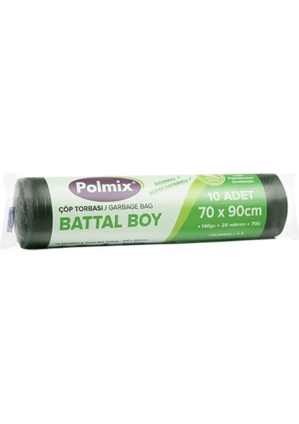 Battal Boy Çöp Torbası 10 Rulo