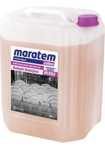 M302 Endüstriyel Bulaşık Makineleri Için Bulaşık Deterjanı - 20 L