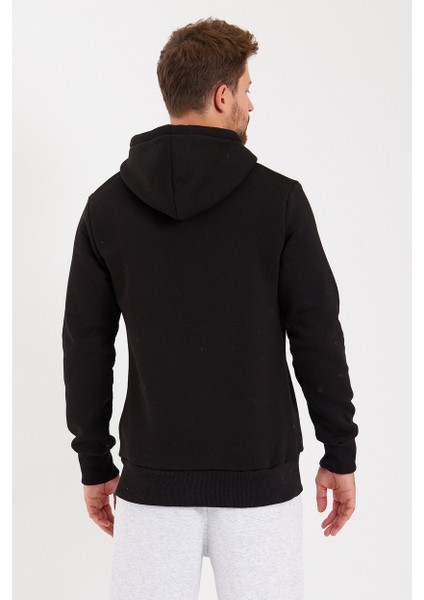Unisex Kapüşonlu Kanguru Cepli Baskılı Sweatshirt