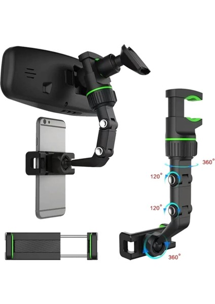 Dikiz Aynası Telefon Tutucu,masaüstü, Koltuk Arkası Telefon Tutacağı Car Holder