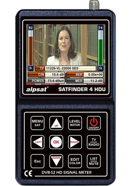 Alpsat Satfinder 4 Hd Ultra 3.5'' LCD Ekranlı Uydu Yön Bulucu (AS04-HDU) 160019