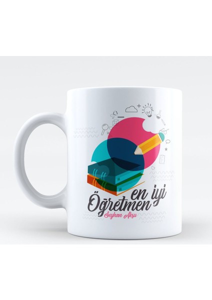 Kişiye Özel En Iyi Öğretmen Beyaz Kupa Bardak - 3