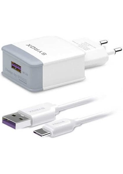 Hhm_vivo S7 5g Uyumlu Type-C Girişli Hızlı Şarj Cihazı Seti Adaptör+Kablo Q32 3.0 Amper