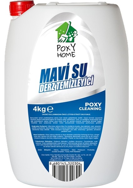 Home Mavi Su Derz Temizleyici Kireç Çözücü 4 lt