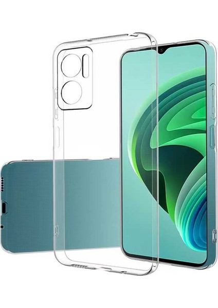 Xiaomi Redmi Note 11E Kılıf Için Tasarlanan Kristal Şeffaf Kaymaz Silikon Kılıf