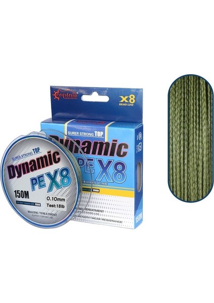 Dynamic Soft Pe 8 Örgü Spin Ip Misina 150MT Yeşil Balıkmarketim modelleri