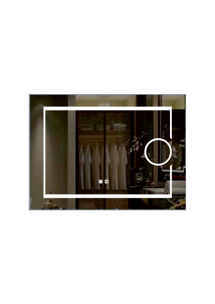 Freddo Ledli Büyüteçli Ayna 70X80