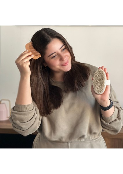 %100 At Kılı Fırçası ve Bambu Tarak Gua Sha Bambu ve Fırçası fiyatları