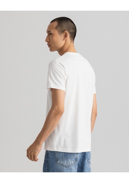 Erkek Bej Regular Fit Baskılı T-Shirt 2003140.113