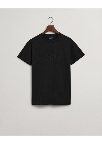 Erkek Siyah Regular Fit Baskılı T-Shirt 2003140.5 fırsatları