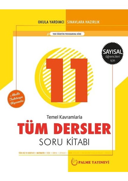 11. Sınıf Sayısal Tüm Dersler Soru Kitabı