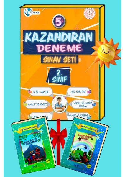 2.sınıf 5'li Deneme Sınav Seti+Hikayeler