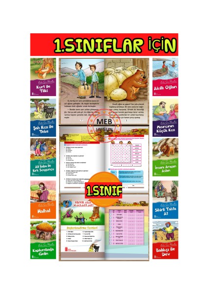 1.sınıflar Için Okumayı ve Dikkati Geliştiren Hikaye Kitabı Seti