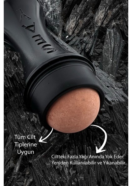 Bambu Tarak Gua Sha ve Volkanik Taş Yağ Emici Roller Doğal Taş indirimleri