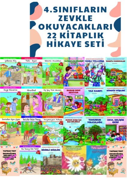 4.sınıf Öğrencilerinin Severek Okuyacakları 22 Kitaptan Oluşan Muhteşem Bir Set