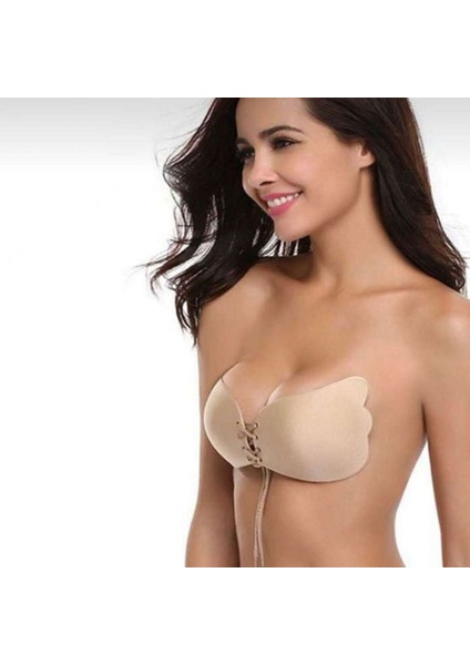 Askısız Dikişsiz Dolgun Gösteren Yapışkanlı Kelebek Sütyen Hayalet Sütyen modelleri