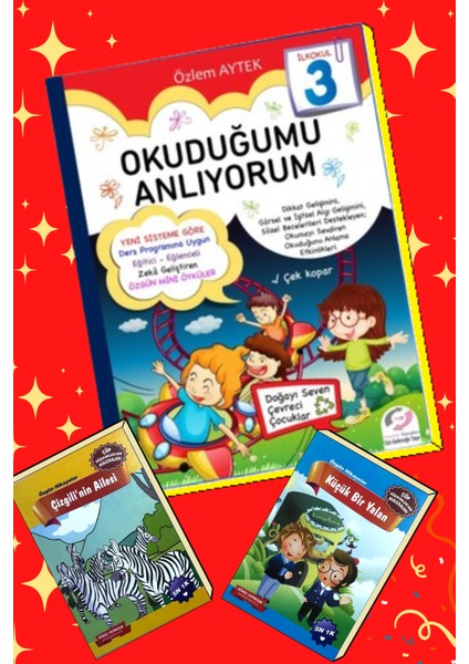 3.sınıf Okuyorum Anlıyorum Kitabı+Hikayeler