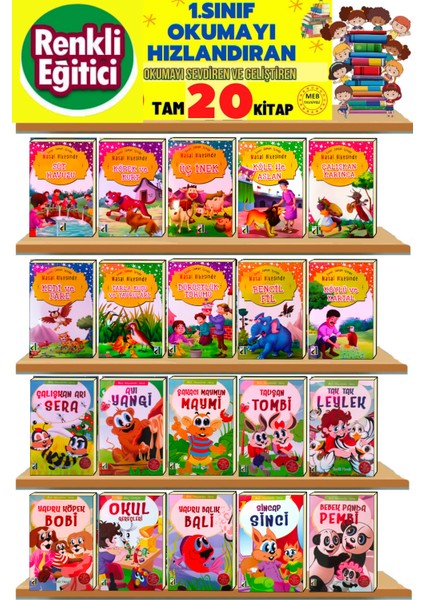 1.ve 2.sınıflar Için Okumayı Sevdiren ve Geliştiren Mini Masallar