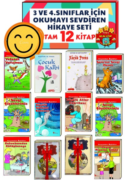 3.ve 4.sınıflar Için Birbirinden Güzel 10'lu Hikaye Kitabı Seti